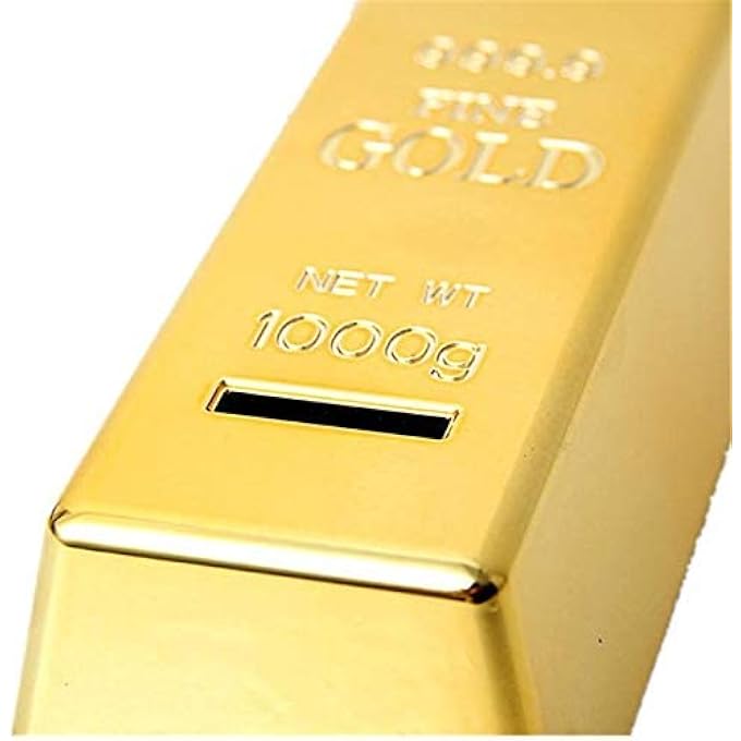 rayihni GOLD BAR SHAPE PIGGY BANK - Image 3